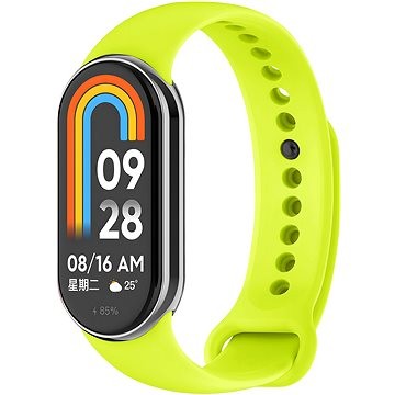 Rrip dore Eternico Essential për Xiaomi Smart Band 8 9, silikon, lime green