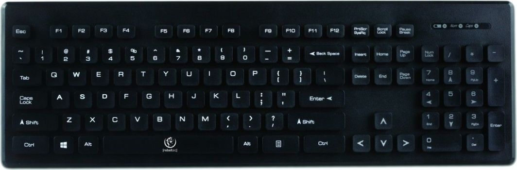 Rebeltec Millenium Безжичен Сет на Тастатура и Глушец, Црн