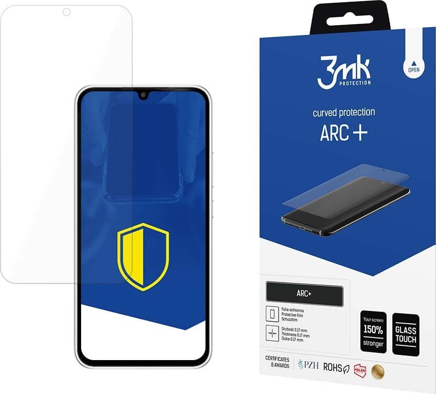 Folje mbrojtëse 3mk ARC Plus për Samsung Galaxy A35 A55 5G, 0.17mm, transparente