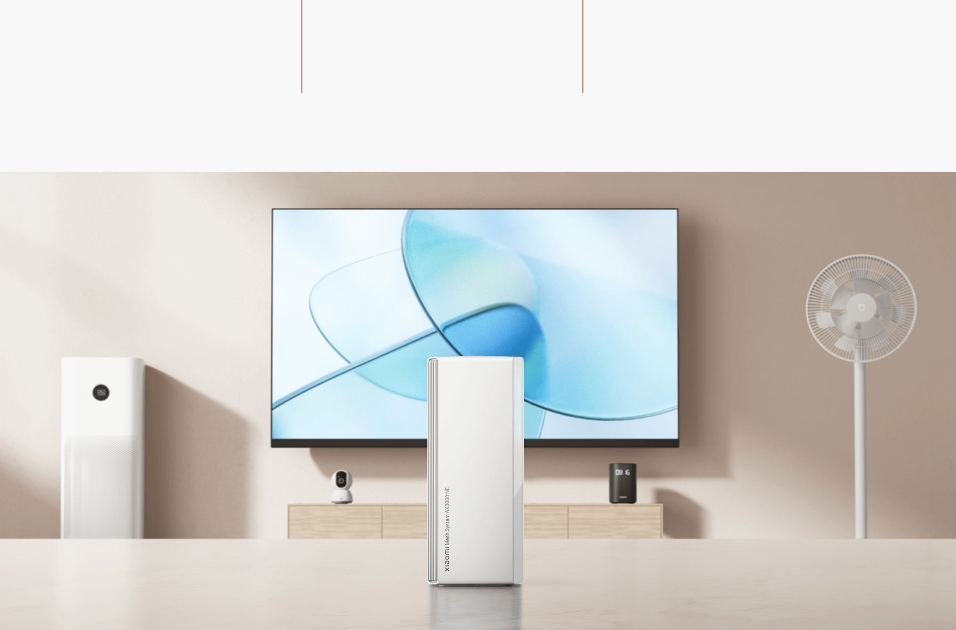 Sistem mesh Wi-Fi Xiaomi AX3000 NE, Wi-Fi 6, set 3 pjesë, i bardhë