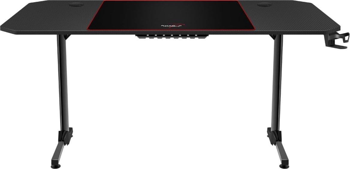 Tavolinë gaming Huzaro Hero 4.7, me pad të madh, organizues kabllosh, e zezë