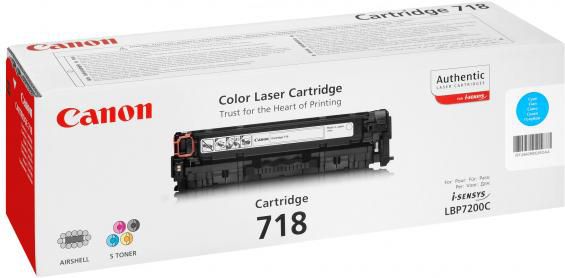 Toner për printer Canon CRG-718 Original, i kaltër