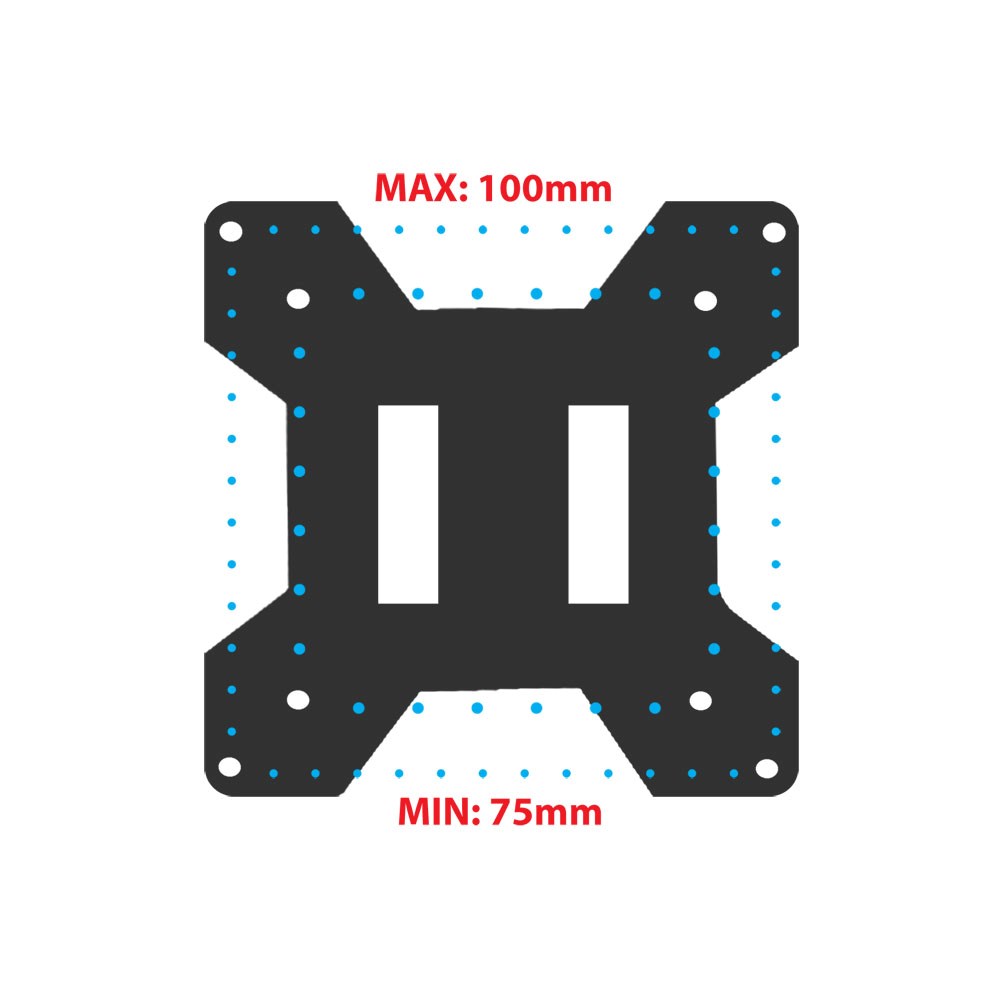 Mbajtëse për monitor Esperanza ERW019, 68.6 cm (27"), e zezë