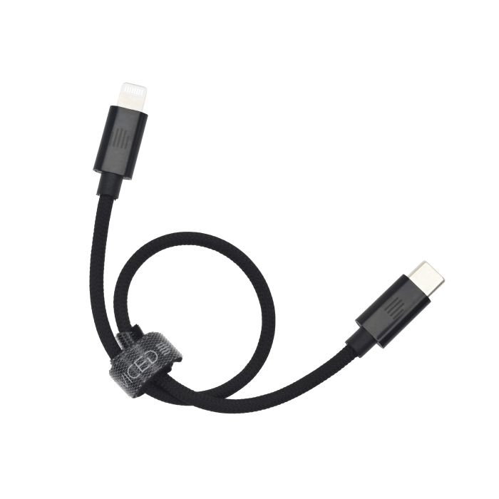 Dviced Cable USB-C To Lightning Nylon Textile 0,25M, Black