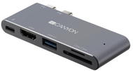 [OUTLET] Docking station CANYON USB-C hub 7in1 për MacBook Pro / Air