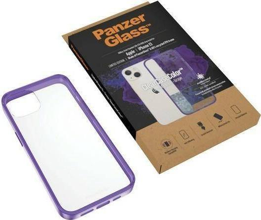 Mbështjellës PanzerGlass ClearCase për iPhone 13, 6.1", antibakterial, Grape