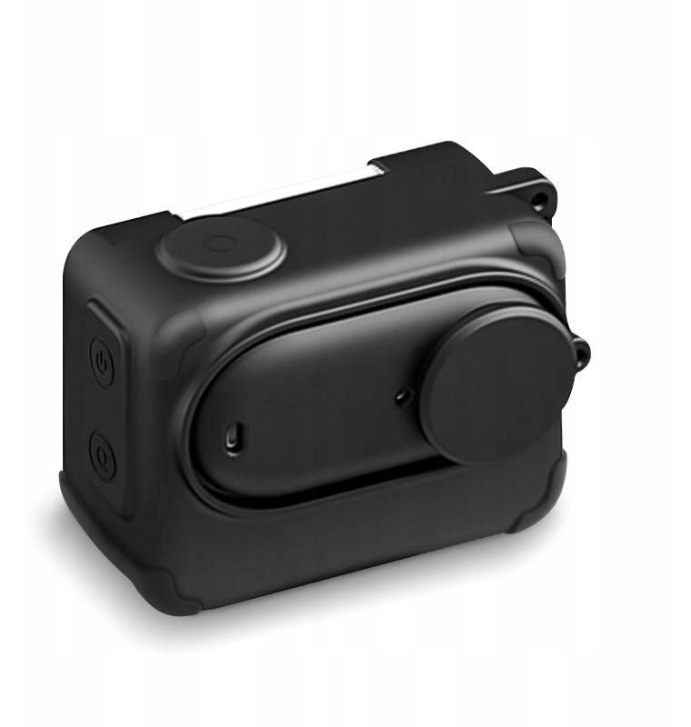 Këllëf silikoni PULUZ PU772B për Insta360 GO 3S, kapak lenteje, rrip dore, i zi