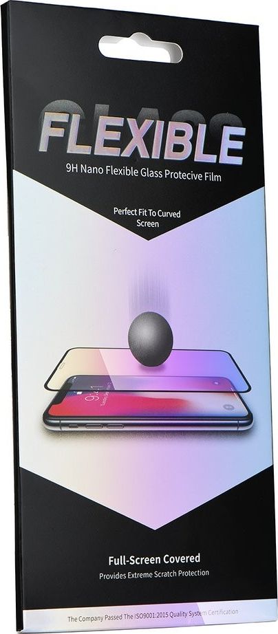 Заштитно стакло Partner Tele.com за Huawei P20 Pro, нано флексибилно 5D, целосно лепење, со црна рамка