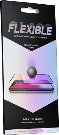 Xham mbrojtës Partner Tele.com për Huawei P20 Pro, nano fleksibël 5D, ngjitje e plotë, me kornizë të zezë