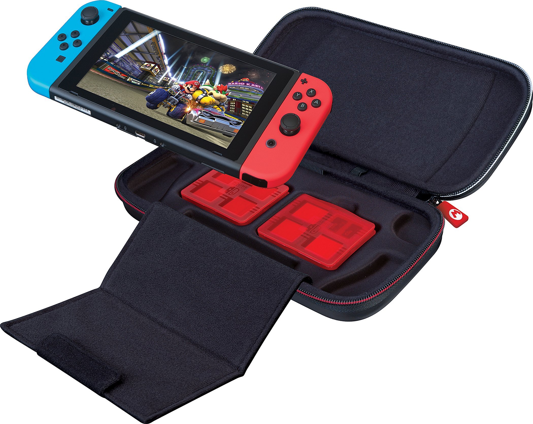 Etuja udhëtimi Nintendo Switch Mario Kart, me stand, e shumëngjyrshme