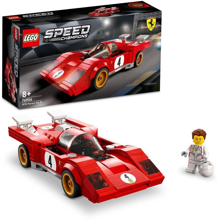 Set LEGO® Speed Champions 76906 1970 Ferrari 512 M, 291 pjesë Set LEGO® Speed Champions 76906 1970 Ferrari 512 M, 291 pjesë