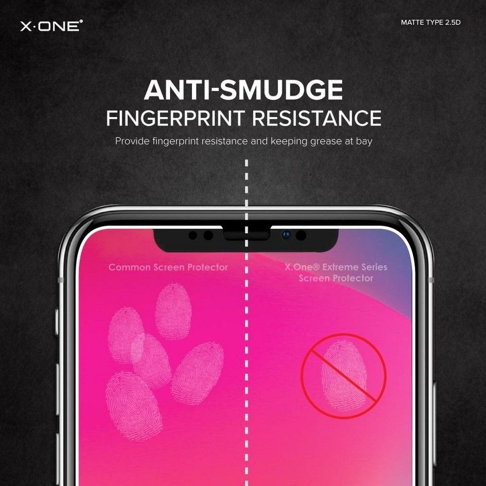 Mbrojtëse ekrani Partner X ONE Full Cover, xham i temperuar mat, për iPhone 11, e zezë