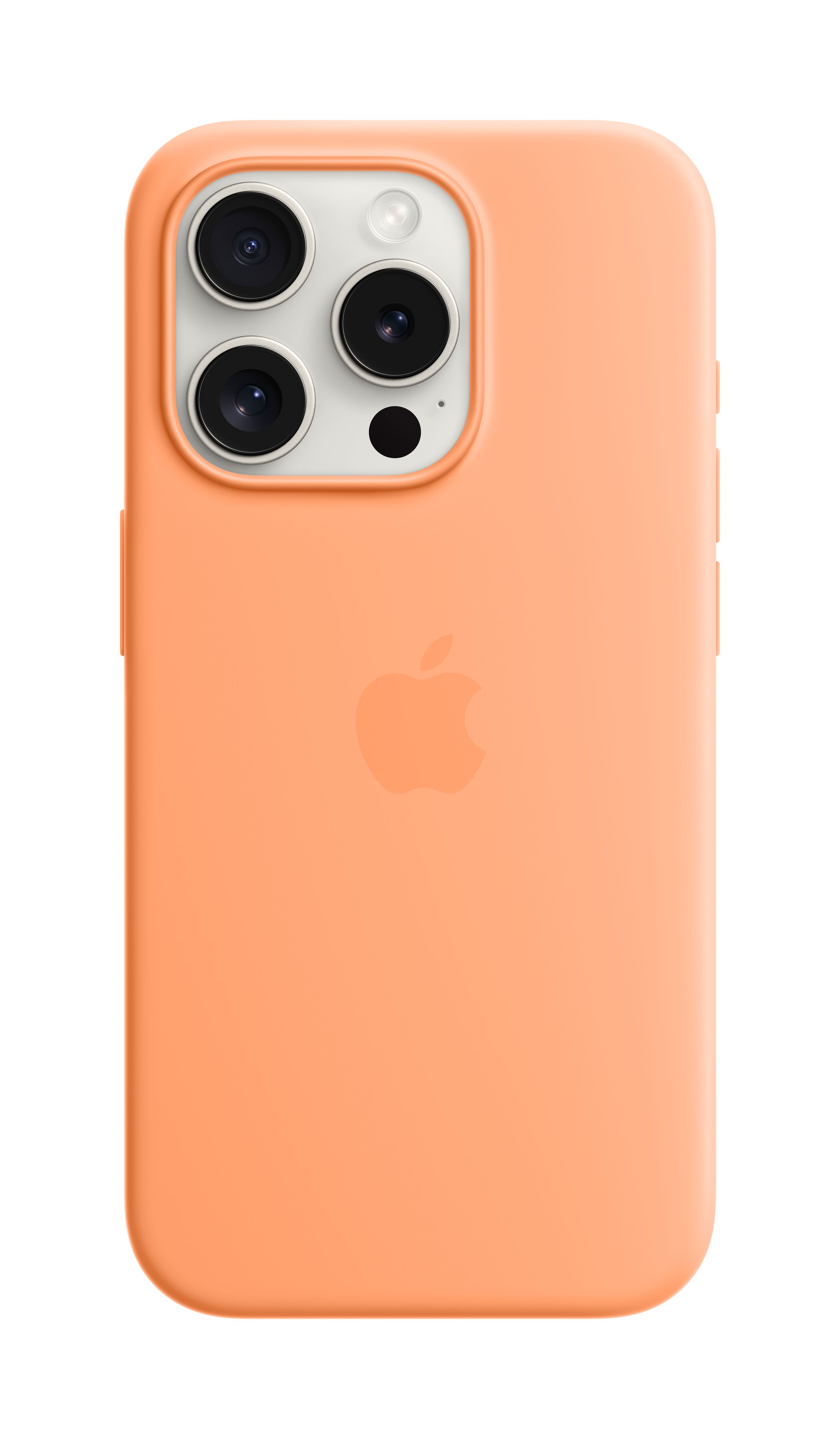 Apple iPhone 15 Pro Silicone Case me MagSafe, Orange Sorbet