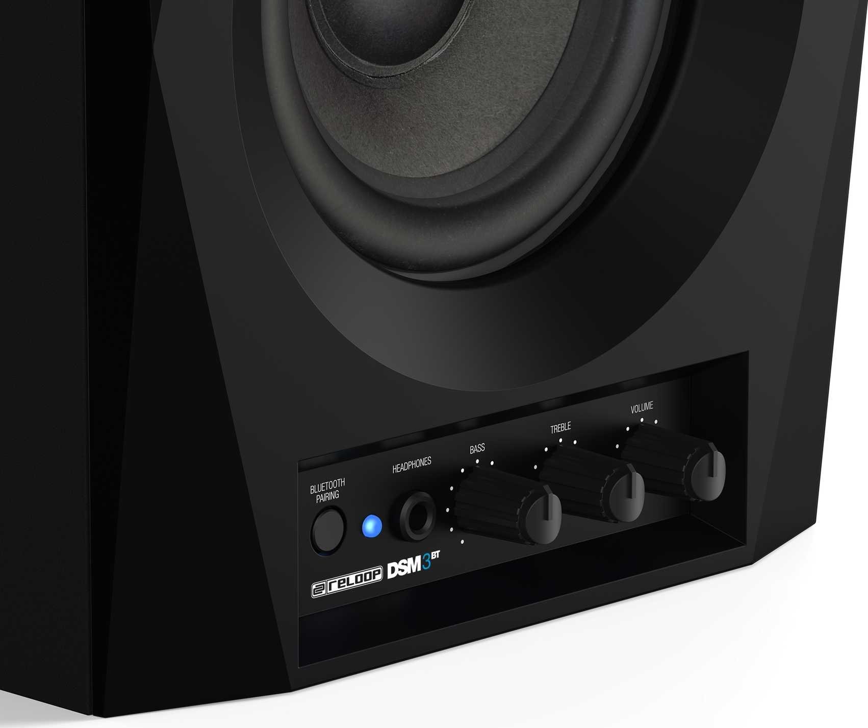 Kaltoparlant monitori Reloop DSM-3-BT, me Bluetooth, i zi