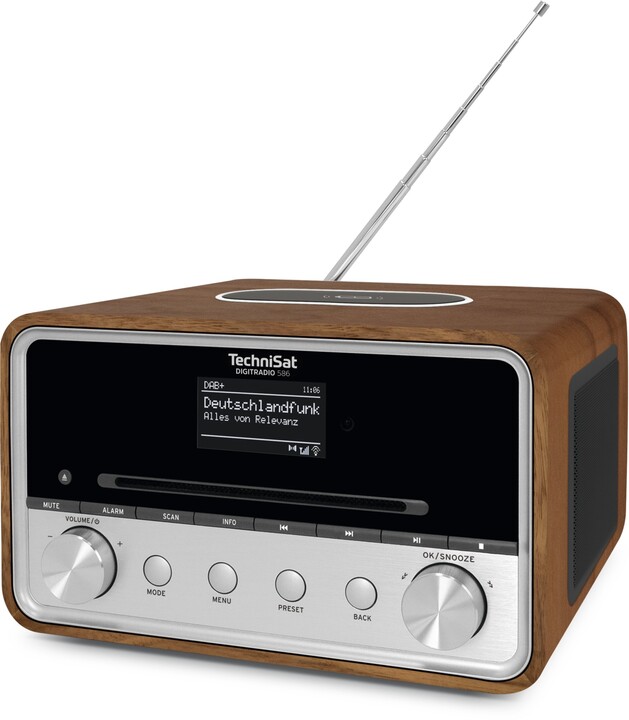 Radio TechniSat DigitRadio 586, e kaftë / argjendtë