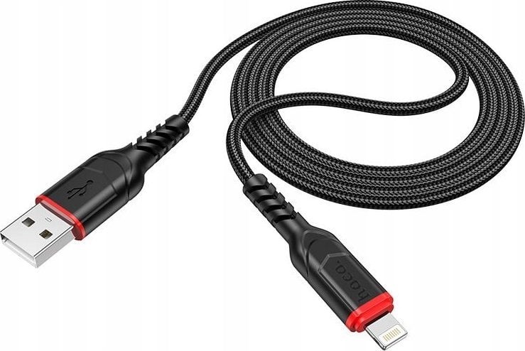 Kabllo USB Hoco X59, USB A në Lightning, 3m, 2.4A, e zezë