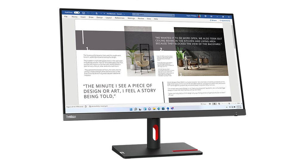 Monitor Lenovo ThinkVision S27i-30, 27", 1920 x 1080, 100 Hz, i hirtë