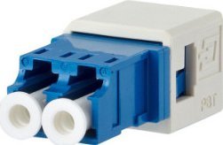 Adapter fibër optike LC-D, insert paneli, 0.52", blu