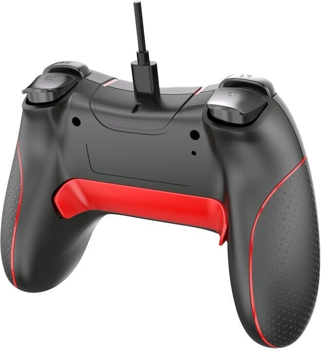 Gamepad C-Tech Theon, me kabllo USB, dridhje, i zi