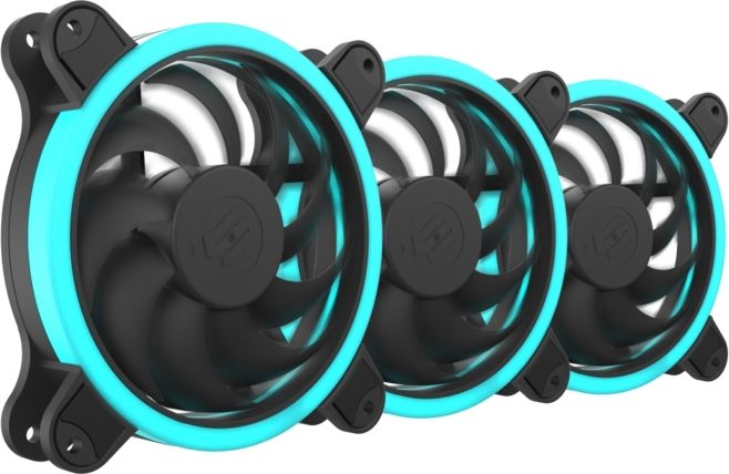 Ventilator SilentiumPC Corona HP RGB 120, 3 pjesë, 120mm