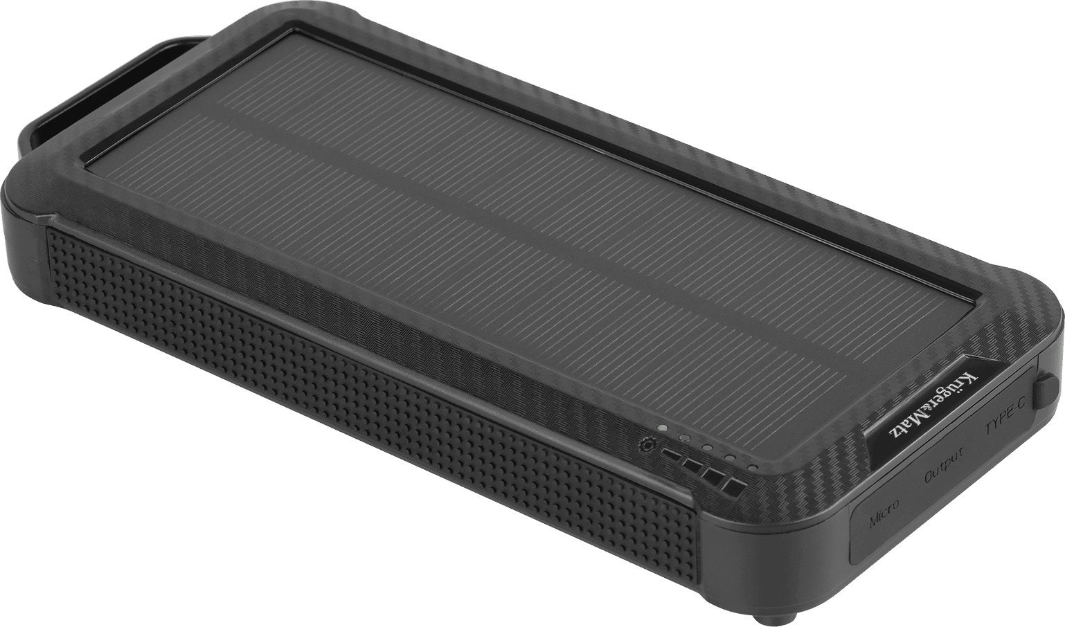 Powerbank Kruger&amp;Matz POWERBANK, 10000mAh, karikim solar dhe wireless, e zezë