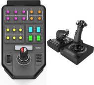 Set joystick Logitech Farm Sim Vehicle Side Panel USB + G X56 Hotas, për PC, me kabllo, i zi