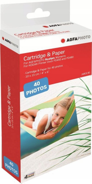 Фотографска хартија AgfaPhoto AMOC40, 10x15 cm, 40 листови, повеќебојна