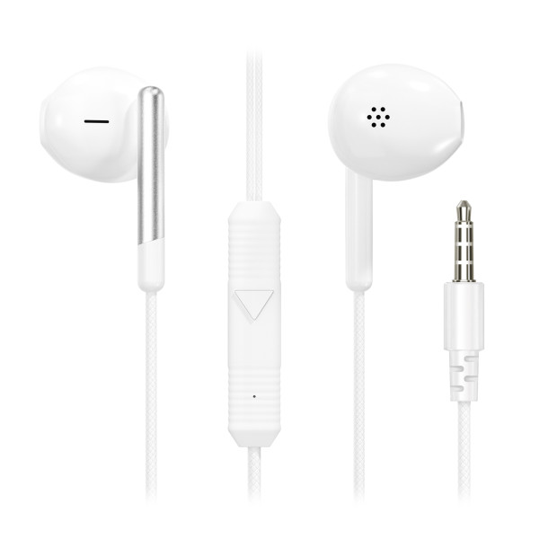 Kufje ALIGATOR AE008, Stereo, 3.5mm Jack, me mikrofon, të bardha