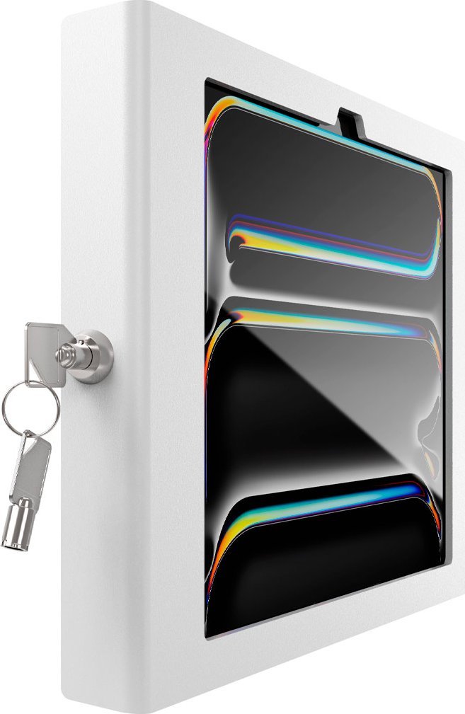 Mbajtëse murale për tablet Compulocks Apex, për iPad Pro M4 M5 11", me kasë sigurie, e bardhë