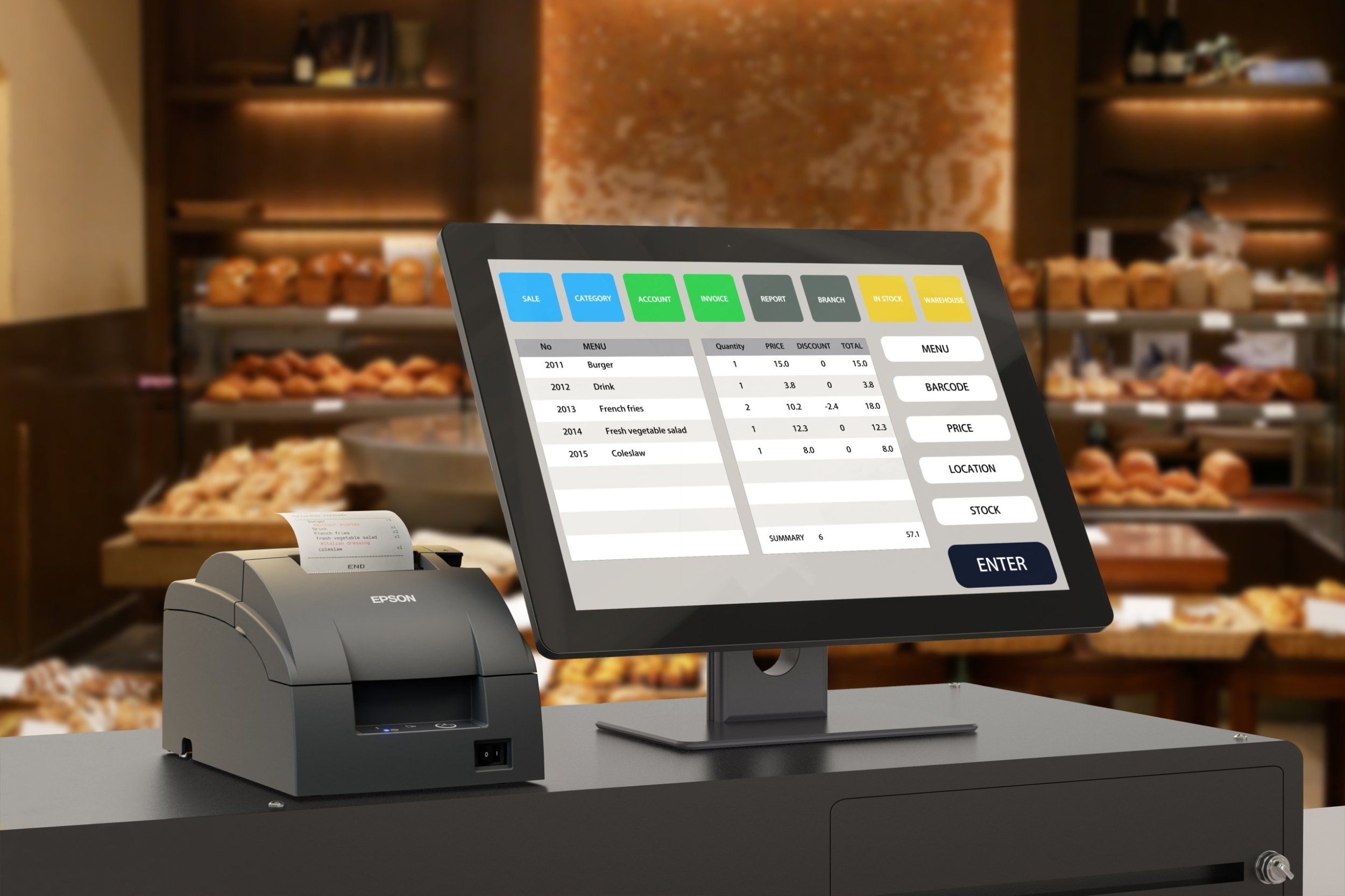 Printer POS Epson TM-U220IIB 102, dot matrix, me kabllo, gri