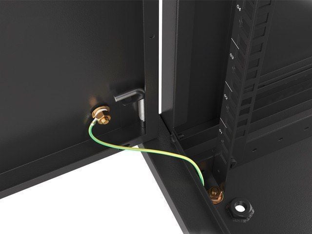 Ѕиден мрежен кабинет Lanberg WF01-6412-00B, 19", 12U, црн