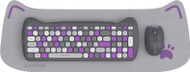 Set tastierë dhe mi Canyon HSET W6 Kitty Edition, wireless, layout DE, vjollcë