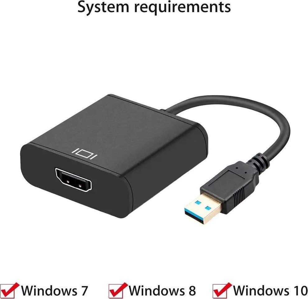 USB 3.0 адаптер во HDMI PremiumCord, со звук, Full HD 1080p, црн