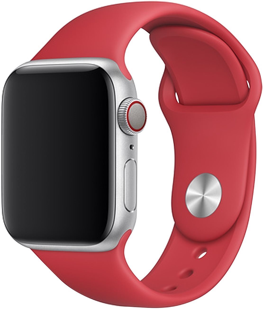 Rrip për Apple Watch Eternico Essential, 42mm 44mm 45mm, silikon, Cherry Red M L