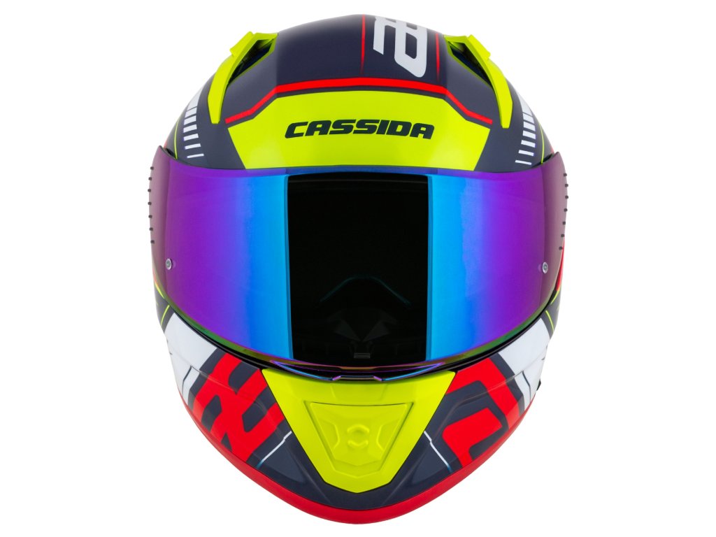 Helmë integrale Cassida Aero Drome, polikarbonat, vizor i dyfishtë, e zezë