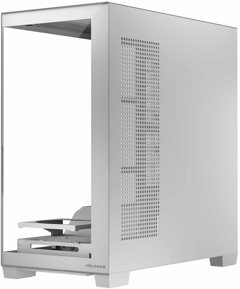 Kutia kompjuterike Modecom Stellar NF ARGB 20, ATX, xham i temperuar, e bardhë