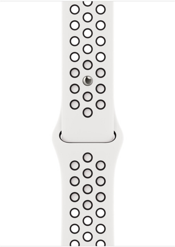 Apple Watch 45mm Nike Band, Summit White/Black Nike Sport Band