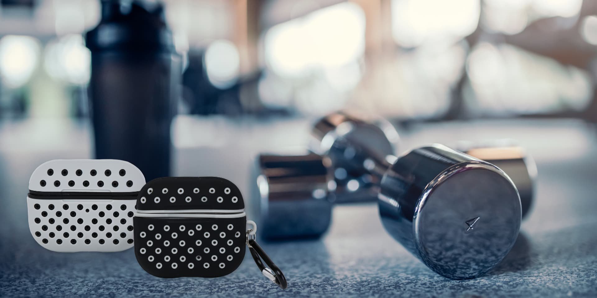 Mbështjellës për kufje Beline AirPods Sport Cover Pro 2, TPU, zi bardhë