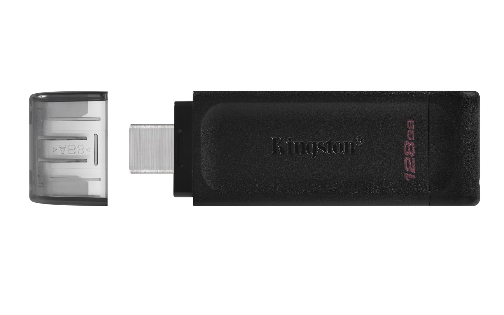 USB Kingston DataTraveler, 128 GB, e zezë