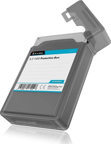 Set kuti mbrojtëse për hard disk 3.5" Icy Box IB-AC602B, 6 copë, shumëngjyrëshe
