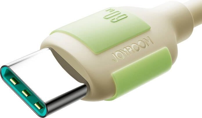 Kabllo USB C në USB C Joyroom, 2m, 60W, bezhë