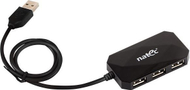USB HUB Natec 4 USB 2.0 ports (NHU-0647), e zezë