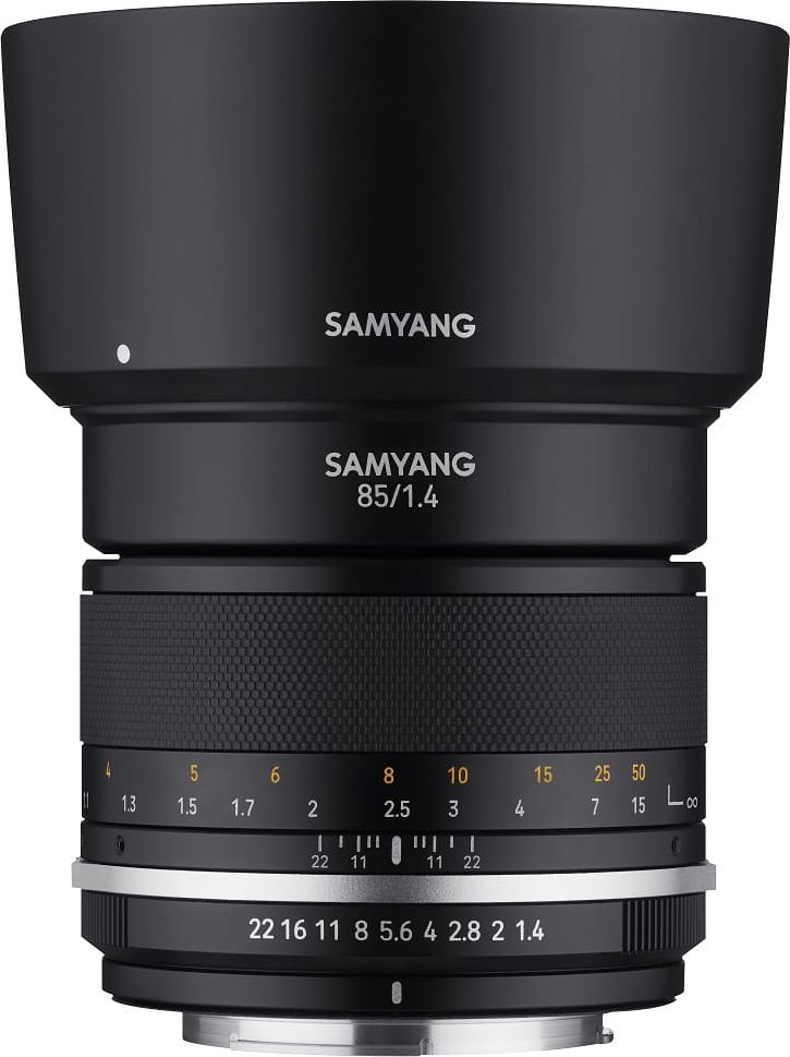 Objektiv Samyang Canon EF 85mm F1.4 MK2, fokus manual, i zi
