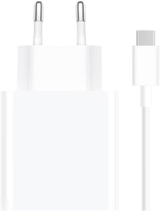 Karikues Xiaomi, 67W, i bardhë + kabllo USB-C, e bardhë