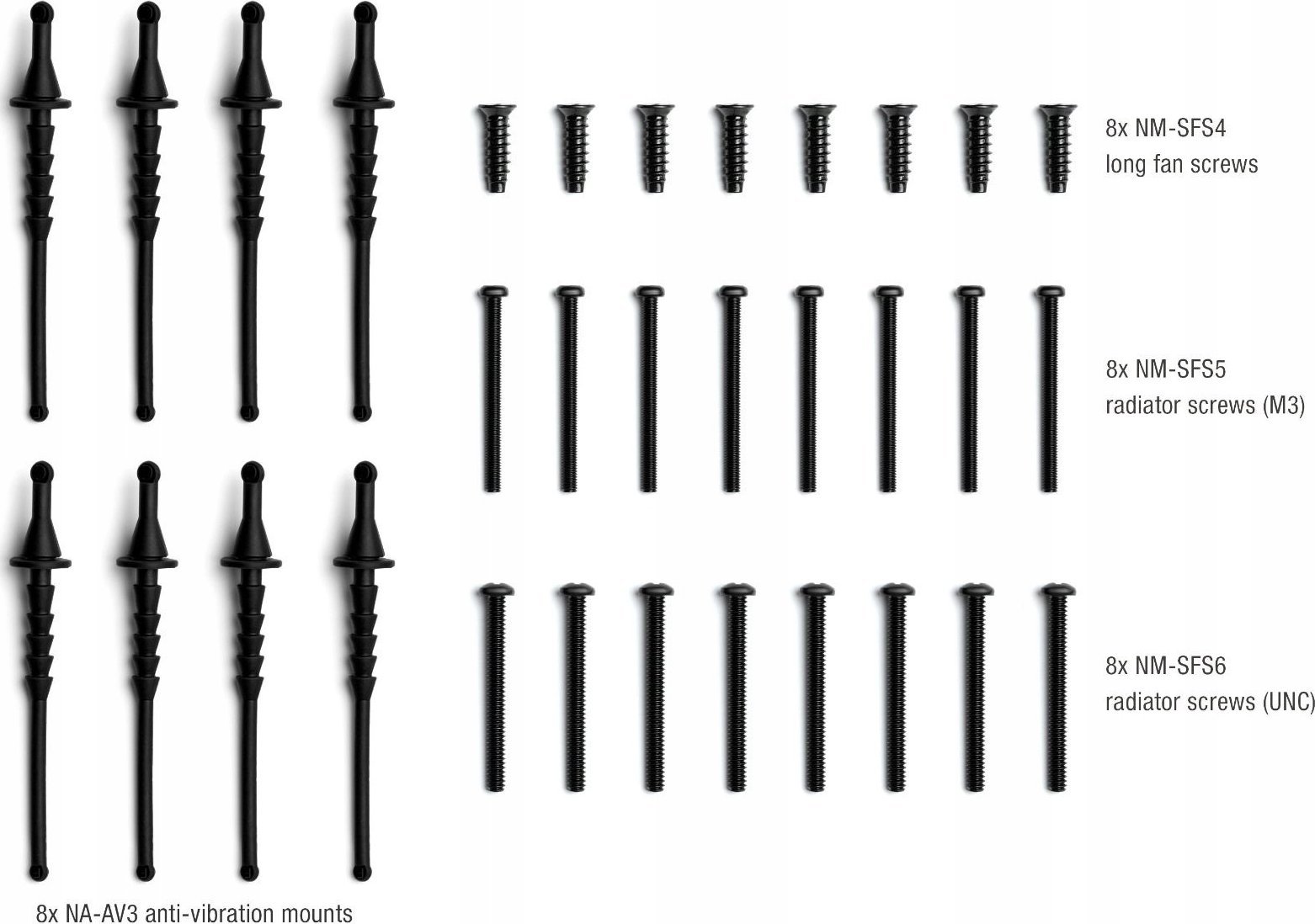 Дистанцер рамки за вентилатор за компјутер Ноцтуа NA-IS1-12 Sx2, 120mm, сет 2 парчиња, црни