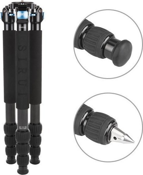Tripod Sirui R-4214X, lartësi 150 cm, kapacitet 25 kg, i zi