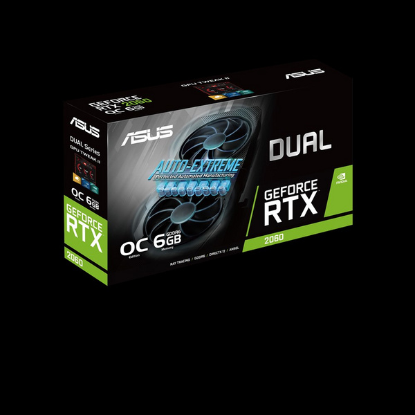 Kartelë grafike ASUS Dual -RTX2060-O6G-EVO GeForce RTX 2060, 6 GB GDDR6