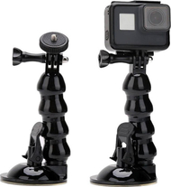 Mbajtës me kupë thithëse Telesin GoPro, për GoPro 11 10, për dritare, i zi