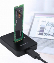 Docking station për SSD M.2 Gembird DD-U3M2, USB-C, SATA NVMe, i zi