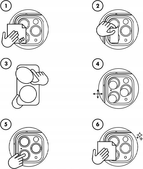 Mbrojtës xhami kamerë 2 copë për Realme Narzo 60 Pro, transparent